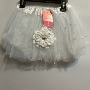 White tutu for dancing dancing
